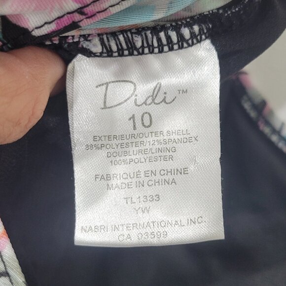 Didi Floral Tropical Printed Multicolor Bathing Scoop Neck One-Piece Swimsuit - Picture 7 of 10